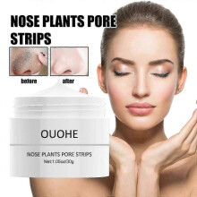 OUHOE Blackhead Peel-off Nasal Mask, Deep Cleansing, Blackhead and Acne Removal, Gentle Tightening Pores, Strawberry Nasal
