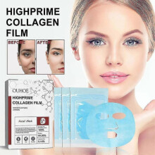 6-24pcs OUHOE Hydrolyzed Collagen Protein Film Gel Facial Mask Paper Anti Wrinkle Moisturizing Soluble Face Filler Firming Skin Care      9pcs-6453367