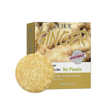 Ouhoe Polygonum Multiflorum Ginger Shampoo Soap Scalp Deep Cleansing Care urishing Strong Hair Solid Hair Shampoo Soap-4290435811036