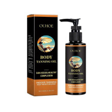 Ouhoe Skin Black Care Solution Summer Outdoor Beach Sun-Aid Bronze Skin Gentle Moisturizing Black Oil