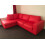 WESTPOINT VENICE BIG CORNER SOFA FAUX LEATHER RED LEFT HAND SIDE 3