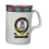 (MacLean) White Scottish Clan Crest Tartan Bone China Mug 1