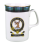 (Davidson) White Scottish Clan Crest Tartan Bone China Mug 1