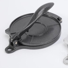 (Black, 6.3inch) Corn Tortilla Machine,1Count Multi-functional Hand-pressing Dough Bread Tortilla Maker,Homemade Pancake Tool for Kitchen Baking House