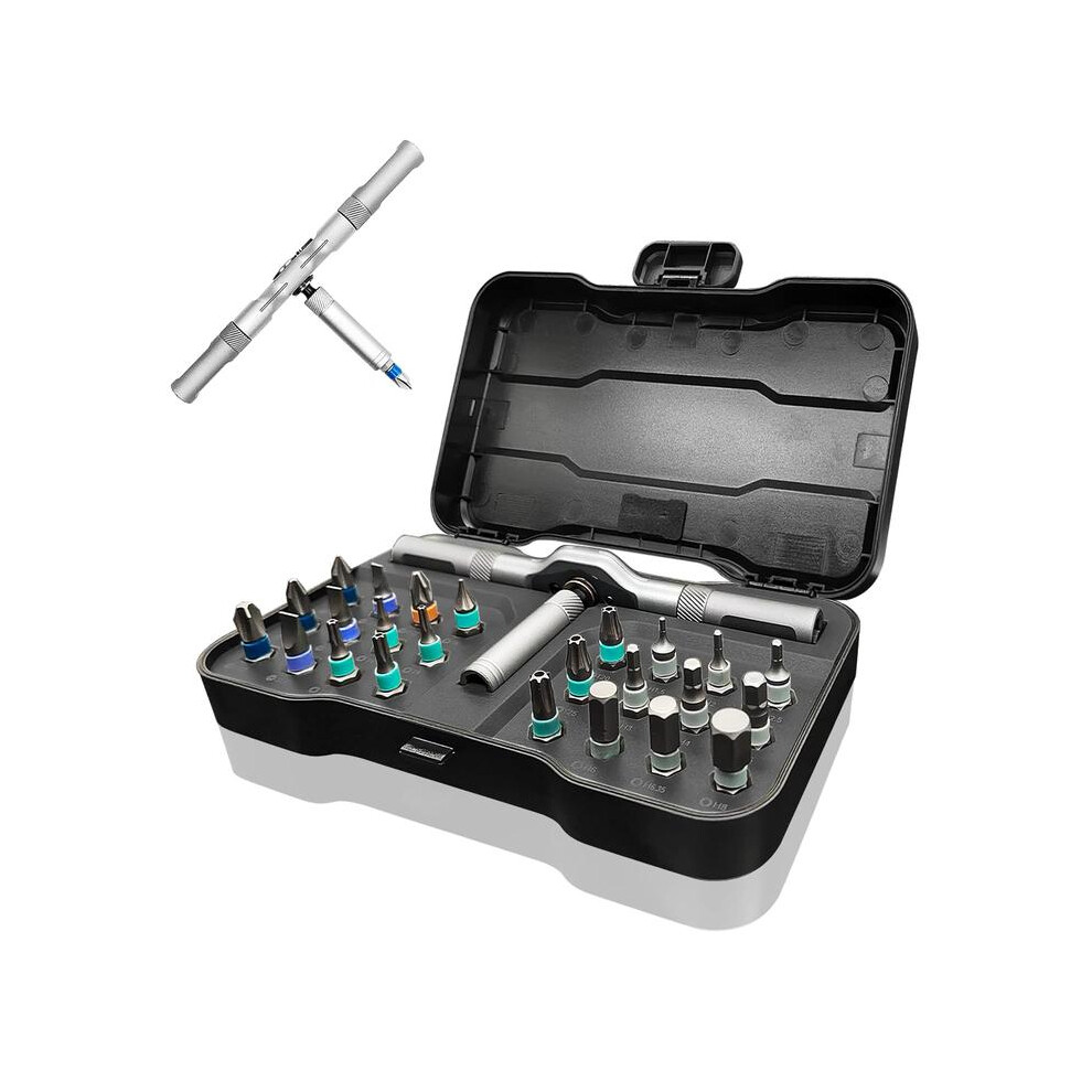 (Default) Magnetic Screwdriver Set,Multifunctionalscrewdriver Tools Set With Detachable T-Shapedratchet Handle,Household Maintenance Toolbox Set 3682582878085