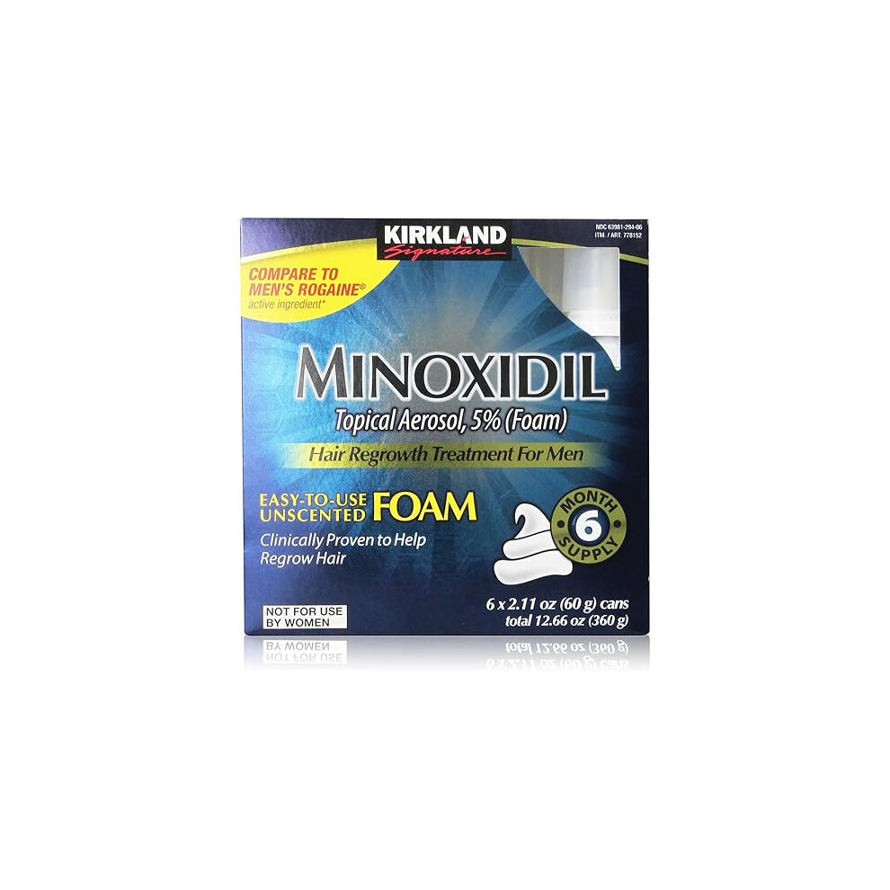 Kirkland Signature Hair Regrowth Treatment Minoxidil Foam for Men