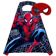 (P-B-08, 70cm X 70cm) Disney Marvel Masquerade Frozen Mask Cape Cloak Anime Spider Man Batman Cloak Action Figure Marvel Toys Cosplay Child Party Gif