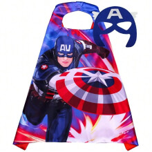 (P-B-10, 70cm X 70cm) Disney Marvel Masquerade Frozen Mask Cape Cloak Anime Spider Man Batman Cloak Action Figure Marvel Toys Cosplay Child Party Gif