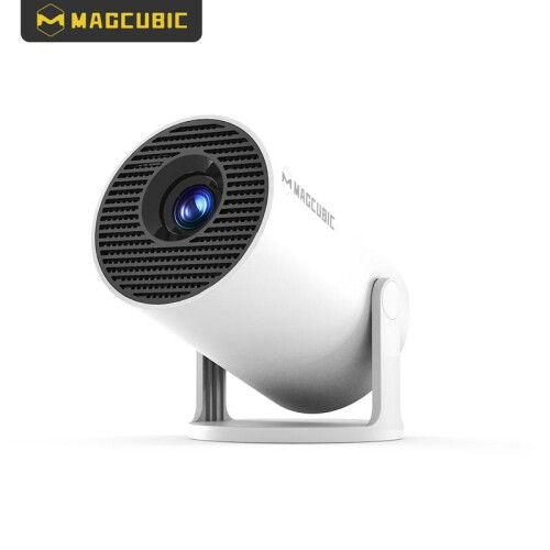 (1pc,Grey)MagcubicHY300ProPortableProjector,Android11Projector,260ANSI180DegreeRotation H713BT5.0CinemaOutdoorProjector