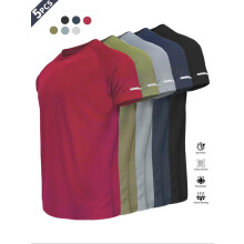 (Multicolor2, M) Men's Plain Reflective Design Sports Tee,Breathable Fit Quick Drying Short Sleeve T-shirt, Activewear,Men's Sportswear for Gym Workout Running