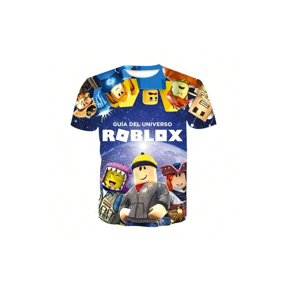 (3, 140) Robloxing Game kids T-shirt cosplay costumes Child Cartoon Short sleeve top 3D Printing Casual Street Clothes