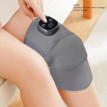 (Gray., Regular size) Back To School Portable Heating Massage Knee Pads, Rechargeable Vibration Massager with Digital Display Screen, Multifunctional Massage Gift