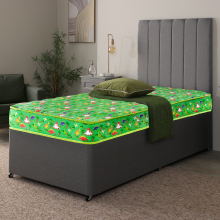 (3ft Single Mattress - 90cm x 190cm) Dreamy Dinosaur Kids Mattress - 16.5cm Deep, Dual-Sided Comfort