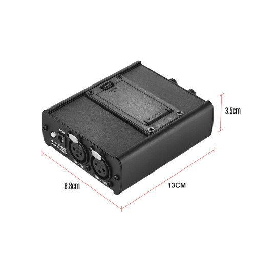 Προσωπικός Ενισχυτής Ακουστικών Monitor In-Ear με Είσοδο XLR, Διεπαφή Ήχου Έξοδου 3,5 mm 2