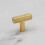 (40mm Pull) Brass Hexagon Cabinet Handle Brushed Gold 4
