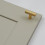 (40mm Pull) Brass Hexagon Cabinet Handle Brushed Gold 3