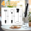 Mousseur à café électrique rechargeable, support en acier inoxydable 3