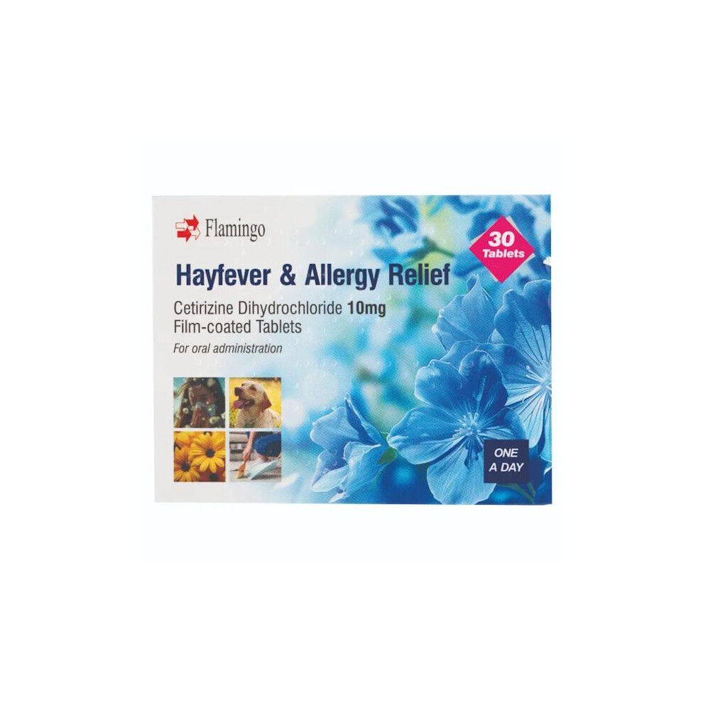 Flamingo Hayfever & Allergy Relief Cetirizine 10Mg 30 Tablets