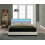 (White, Double) COOL LED Faux Leather LED Upholstered Bed Frame 4