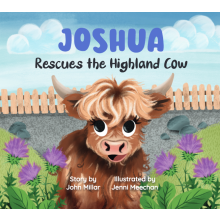 (Joshua) Hoo Moo Personalised Scottish Let's Rescue The Highland Cow Book - Boys Names