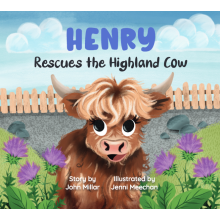 (Henry) Hoo Moo Personalised Scottish Let's Rescue The Highland Cow Book - Boys Names
