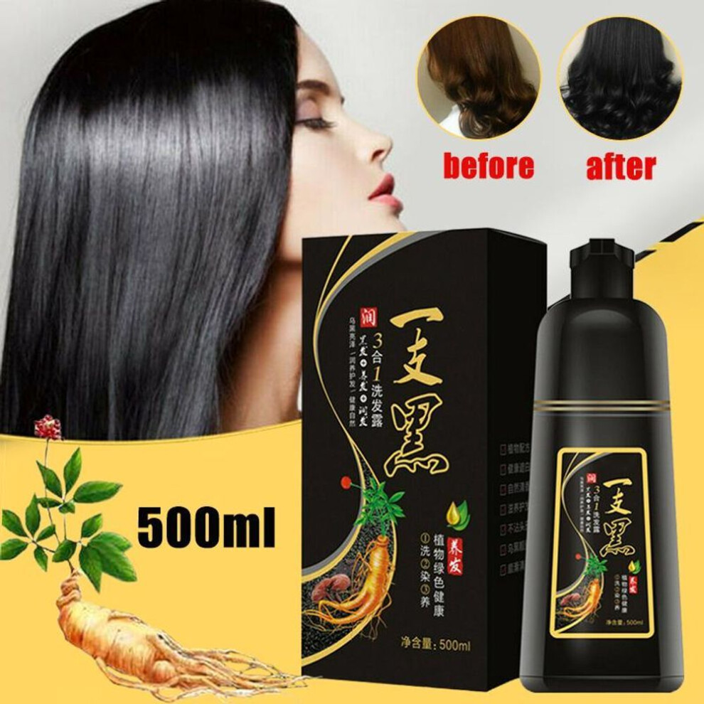 Black Hair Shampoo Natural Ginger Hair Color Hair Dye For Men Women