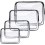 Aucuu 4-Pack Clear TSA Approved Makeup Bags 1
