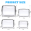 Aucuu 4-Pack Clear TSA Approved Makeup Bags 5