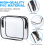 Aucuu 4-Pack Clear TSA Approved Makeup Bags 6