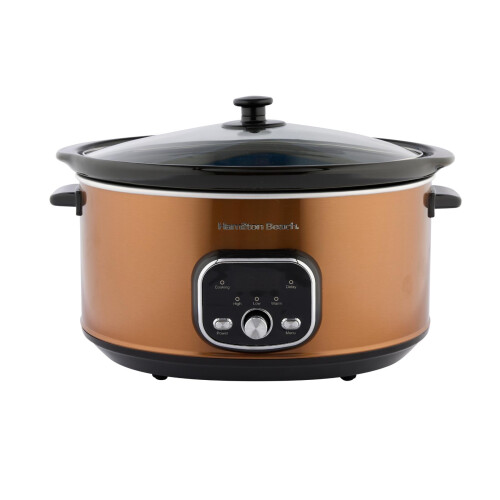 Hamilton Beach Hamilton Beach, Digital Oval Slow Cooker, 6.5L, Copper, HBCDF650BRZ