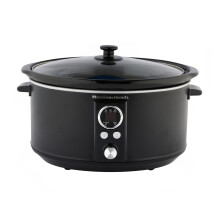 Hamilton Beach, Digital Oval Slow Cooker, 6.5L, Black, HBCDE650BLK