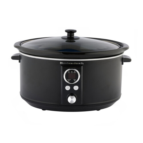 Hamilton Beach Hamilton Beach, Digital Oval Slow Cooker, 6.5L, Black, HBCDE650BLK