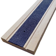 (3000mm x 50mm) Black Anti-Slip Decking Strips – 50mm GRP Stair Treads for Outdoor Safety