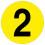 (Y) Warehouse Adhesive Number Floor Identification Markers - 190mm 4