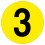 (Y) Warehouse Adhesive Number Floor Identification Markers - 190mm 5