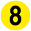(Y) Warehouse Adhesive Number Floor Identification Markers - 190mm 10