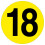 (Y) Warehouse Adhesive Number Floor Identification Markers - 190mm 20