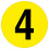 (Y) Warehouse Adhesive Number Floor Identification Markers - 190mm 6