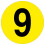 (Y) Warehouse Adhesive Number Floor Identification Markers - 190mm 11