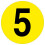 (Y) Warehouse Adhesive Number Floor Identification Markers - 190mm 7