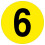 (Y) Warehouse Adhesive Number Floor Identification Markers - 190mm 8