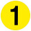 (Y) Warehouse Adhesive Number Floor Identification Markers - 190mm 3