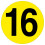 (Y) Warehouse Adhesive Number Floor Identification Markers - 190mm 18