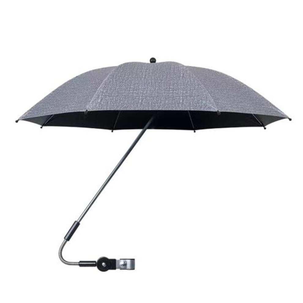 (grey) Spf50+ Uv Protection Beach Chair Parasol Multi-angle Adjustability Outdoor Chair Shade For