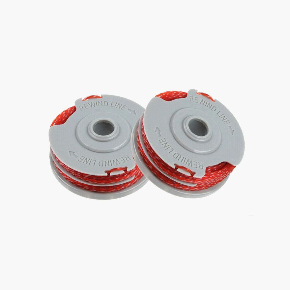 (2pcs spool) 2 X Double Autofeed Spool & Line + Spool Cap Cover For Flymo Strimmer Trimmers