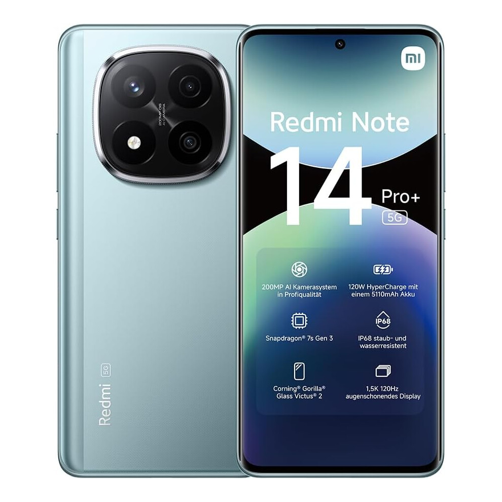 (12G+256G, Green) Xiaomi Redmi Note 14 Pro+  5G Smartphone, 12G+256G-image-OPC-PHDQX7N-NEW