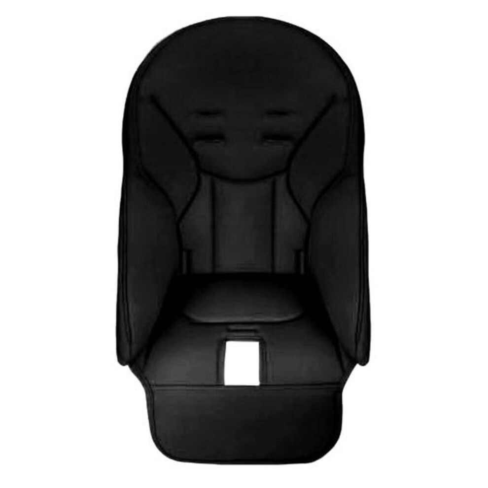 (black) Baby High Chair Cushion Replacement Faux Leather Restaurant Dining Chair Cover Pad Non-slip Highchair Seat Cover For Toddler Kids