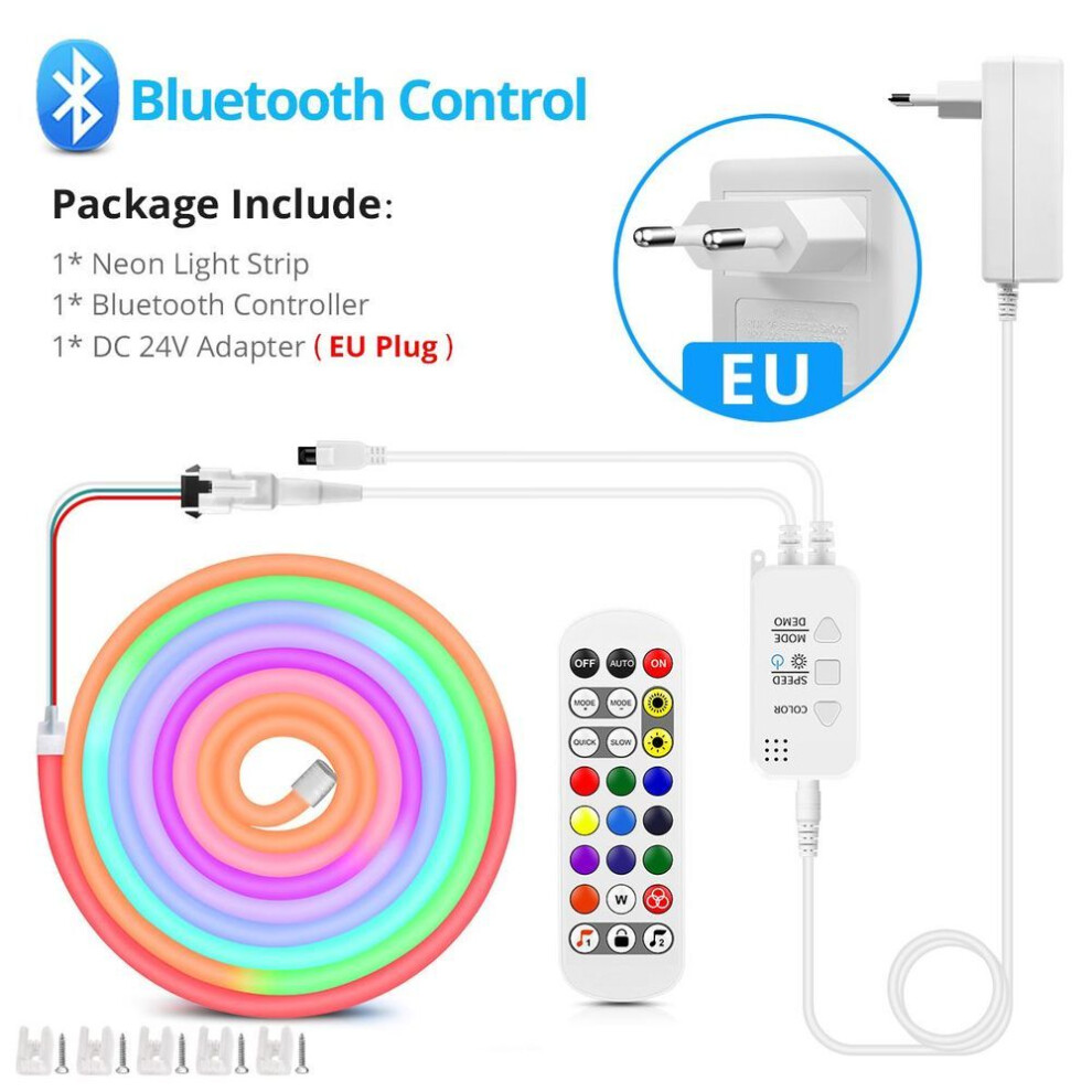 (as the picture, 1M) Dynamic Dream Color Neon Led Strip Ws2811 Rgbic Atmosphere Light Tape Bluetooth Control Suitable For Game Room Bedroom Decor