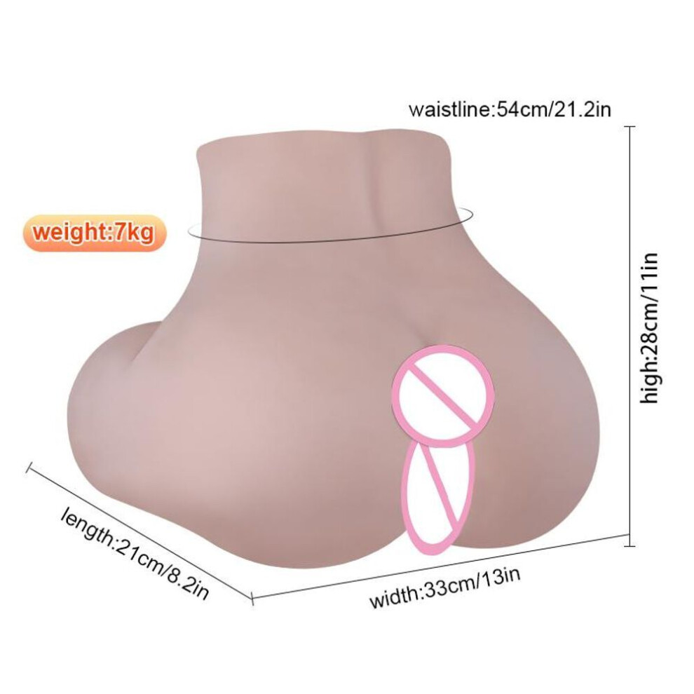 7kg Male Masturbator Silicone Big Ass Sexy Body Pussy Anal Stroker Product For Adult Men Toys Lover Silicone Doll Health Care Products