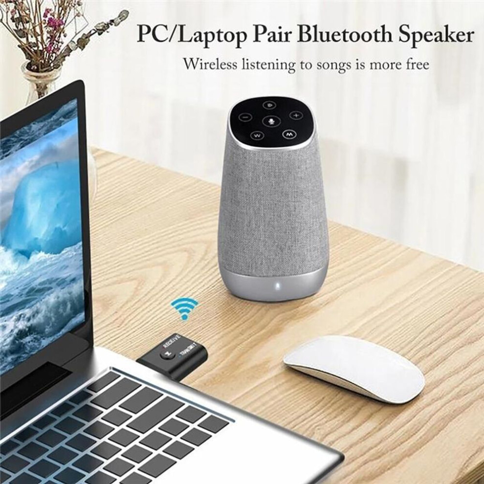 2 In 1 Usb Wireless Bluetooth-compatible Adapter 5.0 Transmiter Receiver For Computer Tv Laptop Speaker Headset Hifi Mic